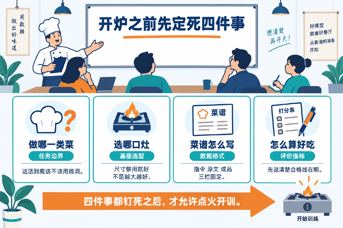 图① 30 秒看懂:开炉之前先定死的四件事